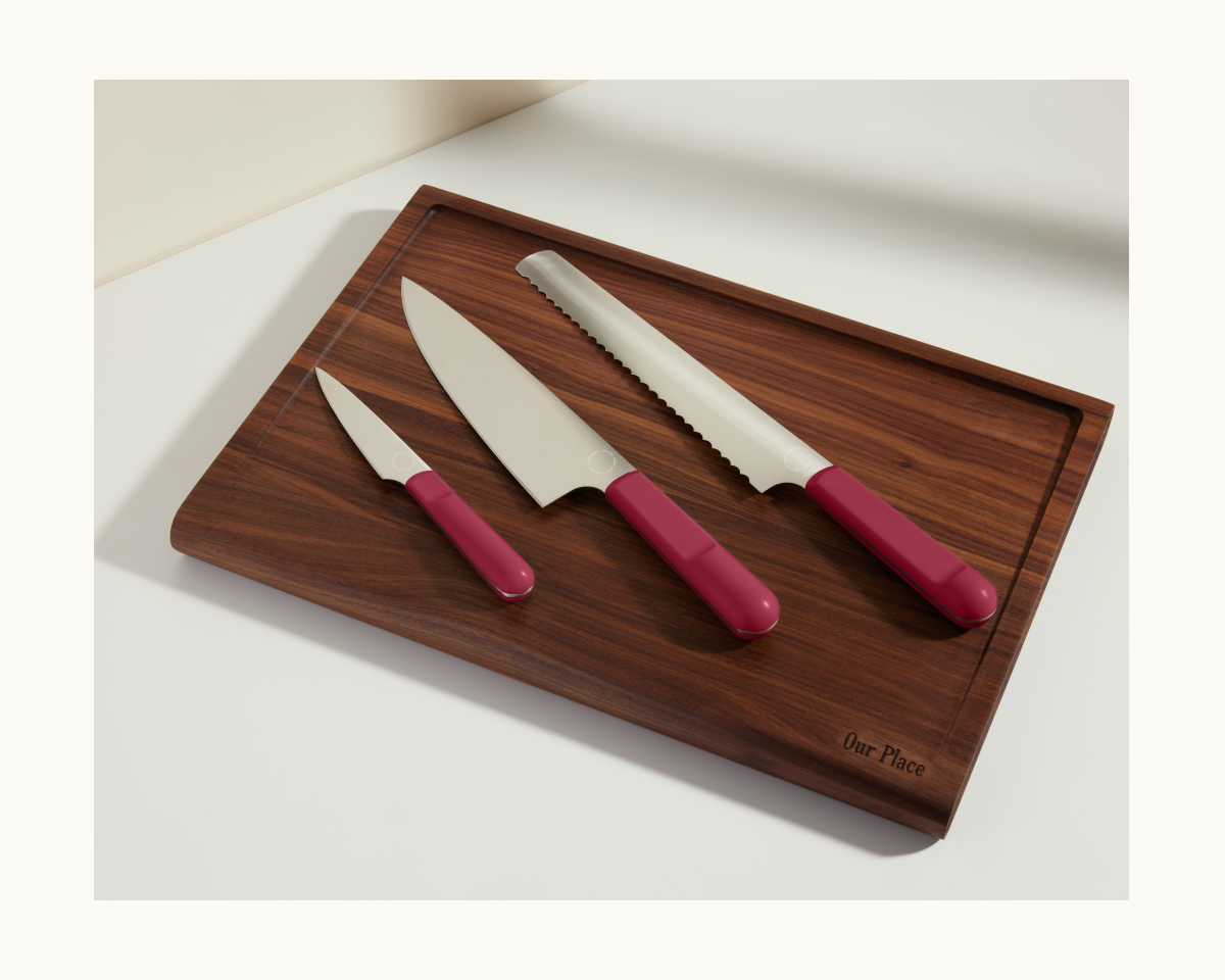 Knife Trio in Rosa View 2