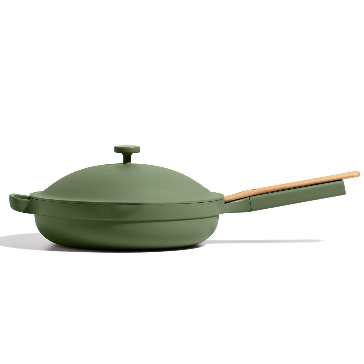 Green Large non toxic ceramic nonstick always pan