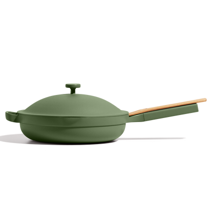 Green Large non toxic ceramic nonstick always pan
